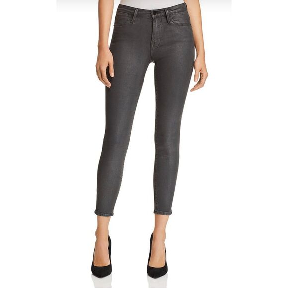 FRAME DENIM Le High Skinny Jeans Stone Coated, Sz 27 - Picture 1 of 12